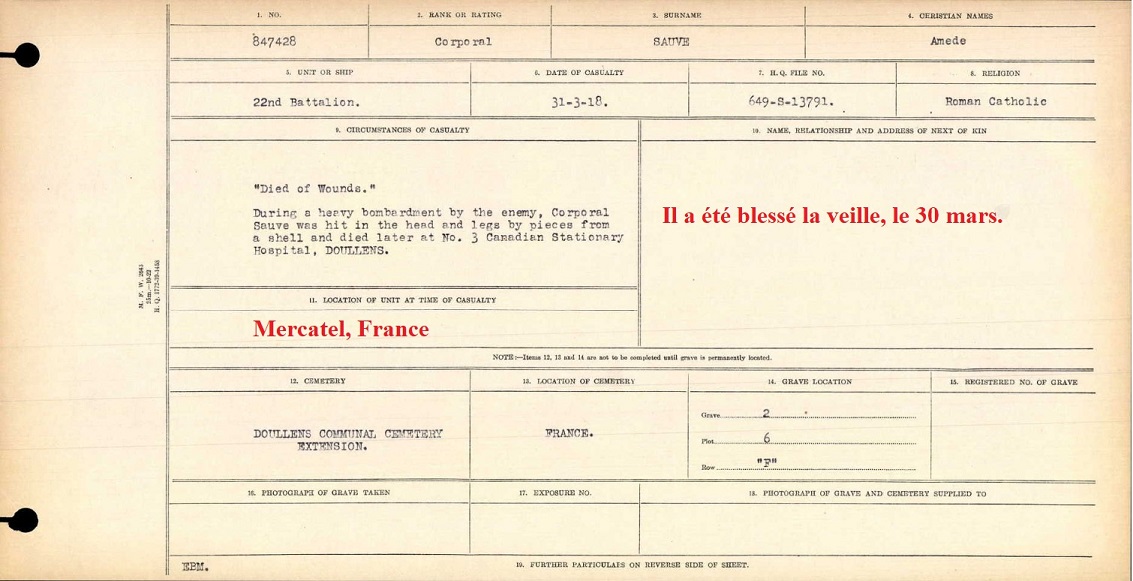 Circumstances of death registers