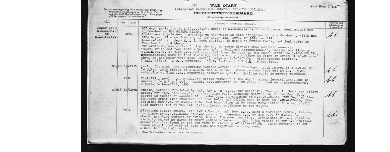 Wartime diary