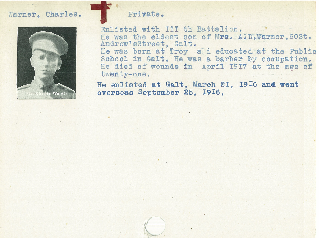 Photo of CHARLES WARNER