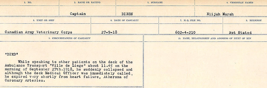Circumstances of death registers