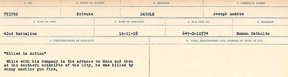 Circumstances of death registers