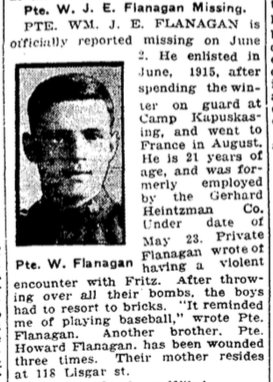 Photo of WILLIAM JAMES ERNEST FLANAGAN