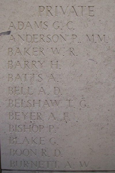 Inscription on Menin Gate