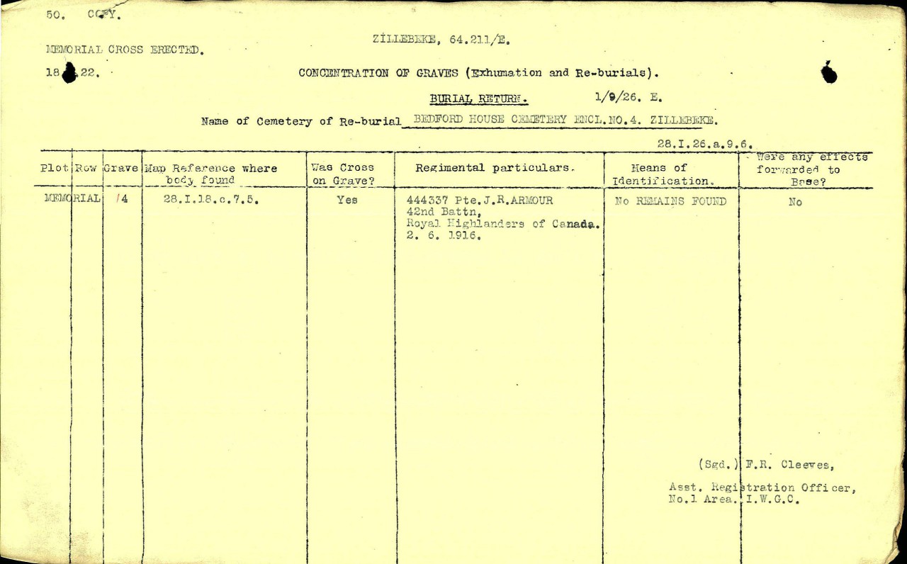 Concentration of Graves file