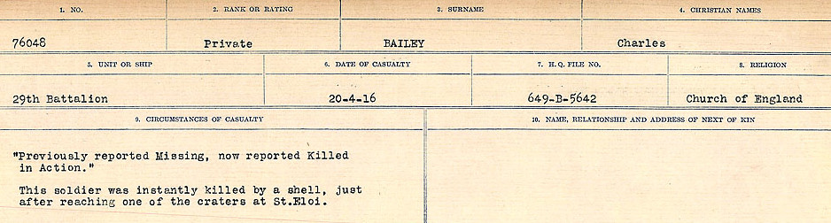 Circumstances of Death Registers
