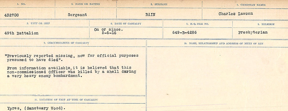 Circumstances of Death Registers