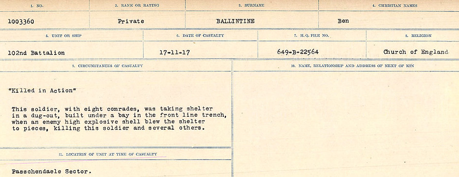 Circumstances of Death Registers