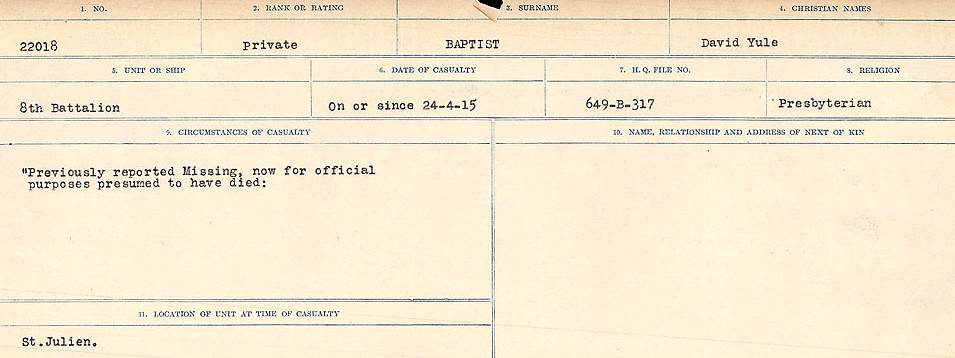 Circumstances of Death Registers