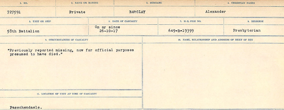 Circumstances of Death Registers