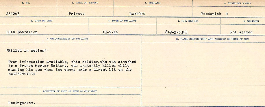 Circumstances of Death Registers