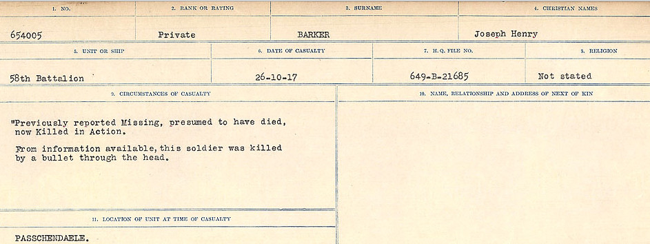 Circumstances of Death Registers
