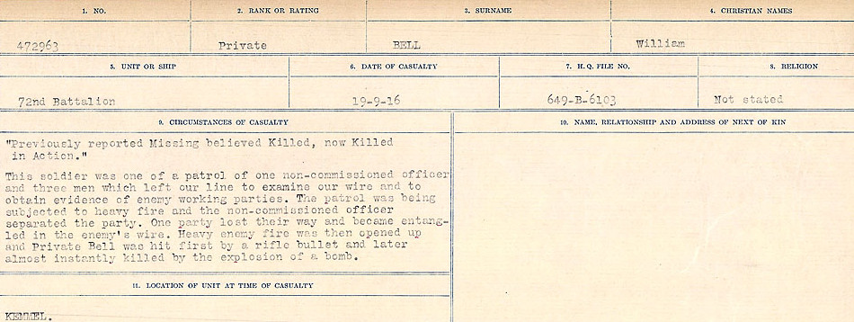 Circumstances of Death