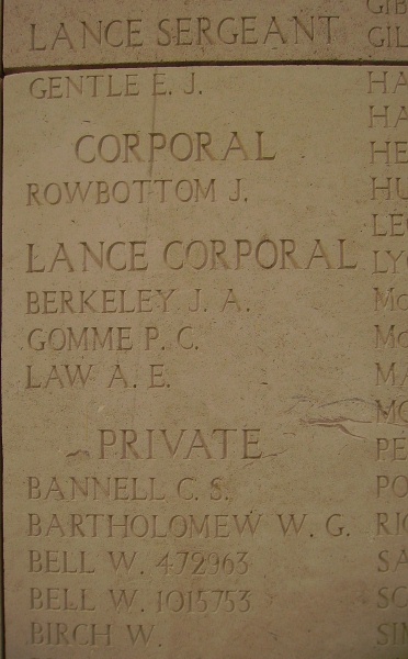 Inscription on Menin Gate Memorial