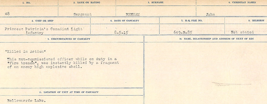 Circumstances of Death Registers