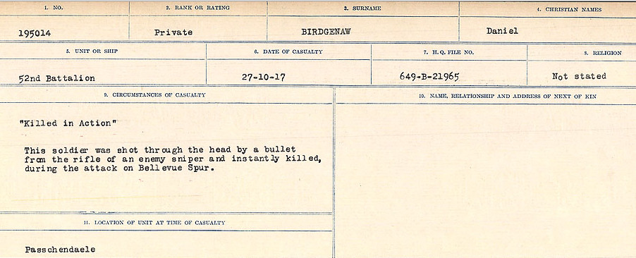 Circumstances of Death Registers
