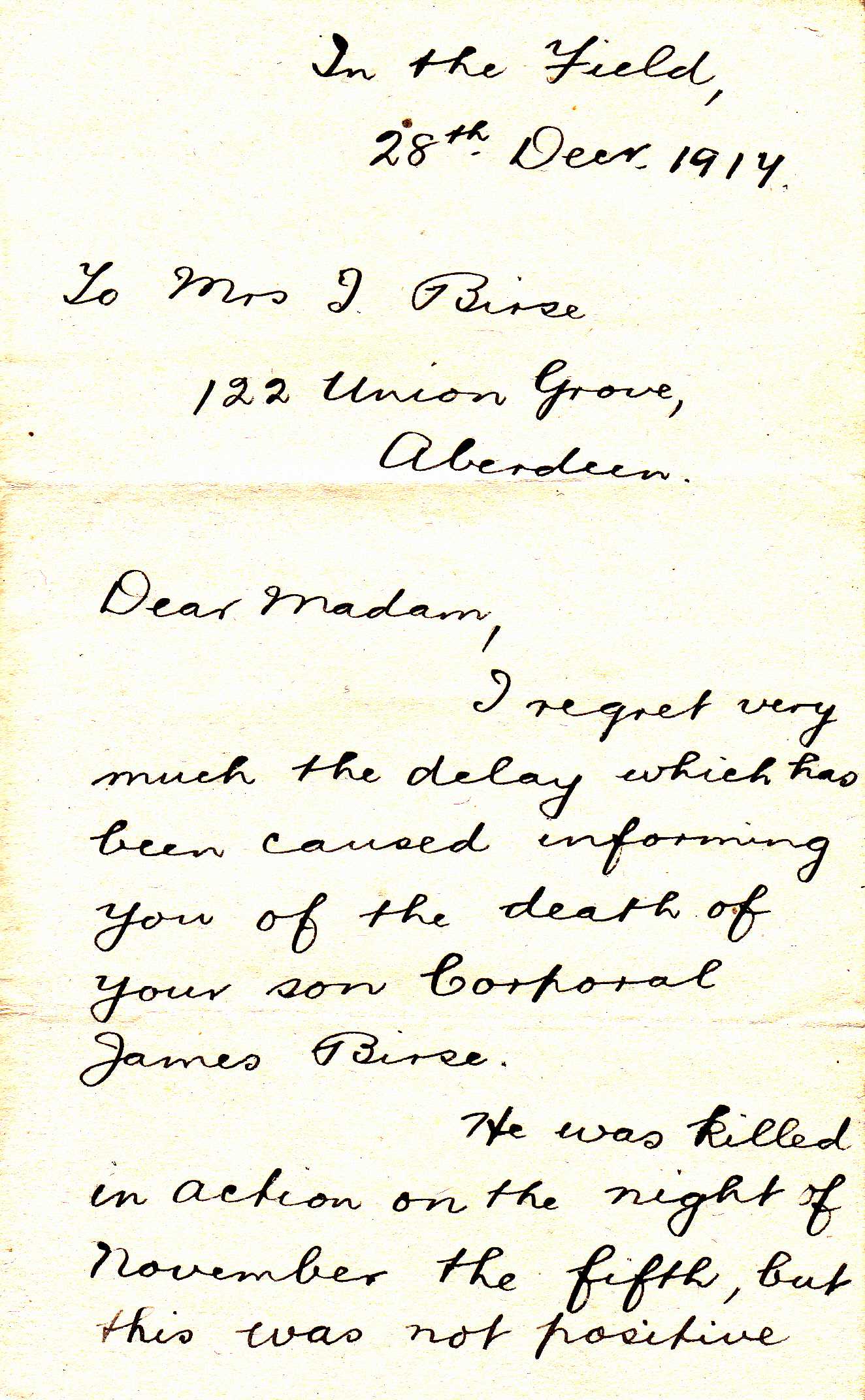 Letter (December 28, 1917)