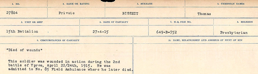 Circumstances of Death Registers