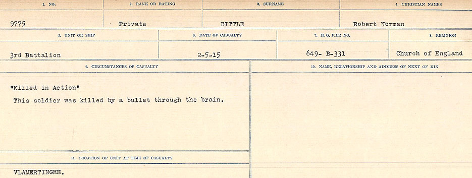 Circumstances of Death Registers
