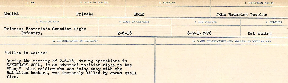 Circumstances of Death Registers