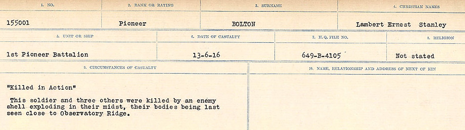 Circumstances of Death Registers