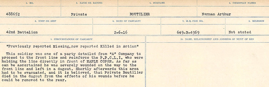 Circumstances of Death Registers