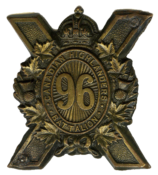 Cap Badge 96th Bn