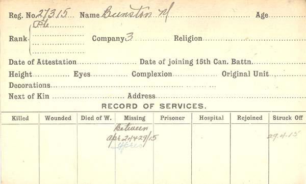 Record of Service