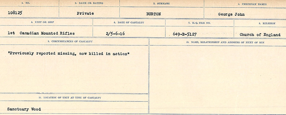 Circumstances of Death Registers