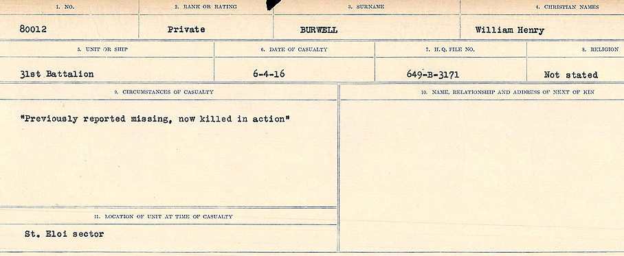 Circumstances of Death Registers