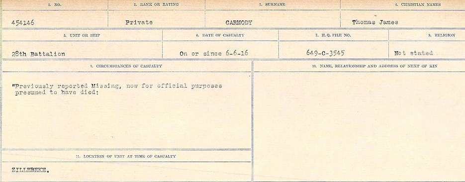 Circumstances of Death Registers