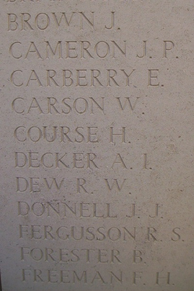 Inscription on Menin Gate