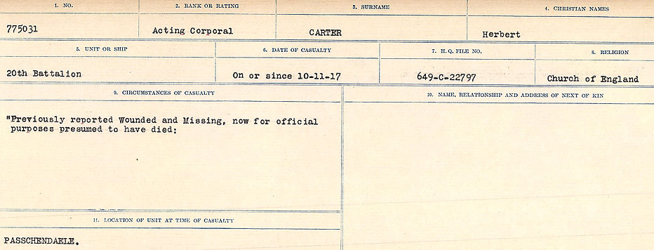 Circumstances of Death Registers