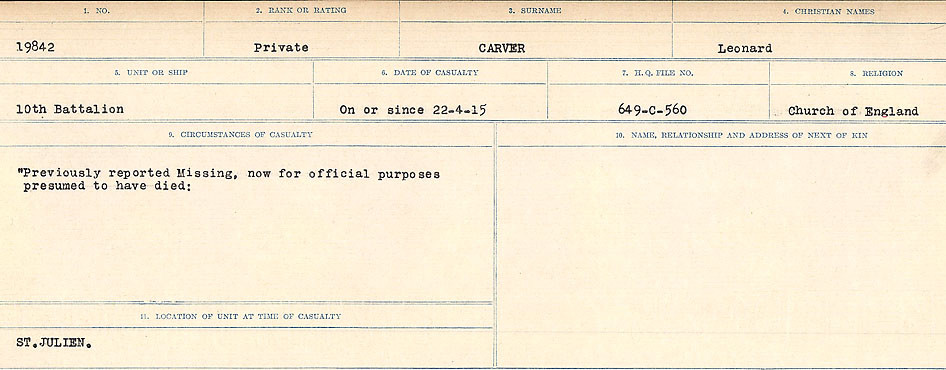 Circumstances of Death Registers