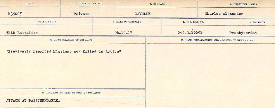 Circumstances of Death Registers