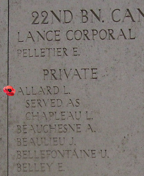 Inscription on Menin Gate