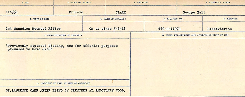 Circumstances of Death Registers