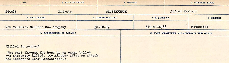 Circumstances of Death Registers
