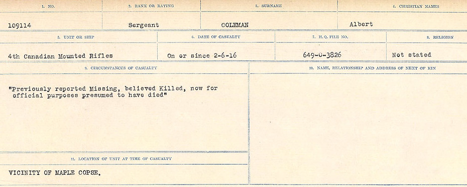 Circumstances of Death Registers