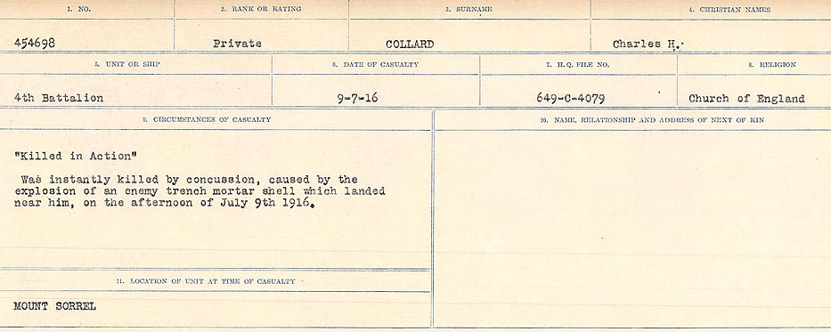 Circumstances of Death Registers