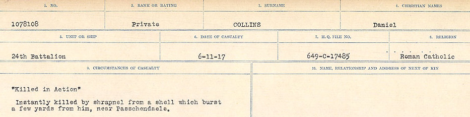 Circumstances of Death Registers