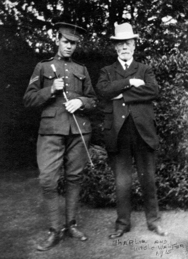 Charles Collyer with his Uncle Walter Dawes