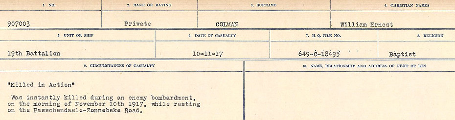 Circumstances of Death Registers