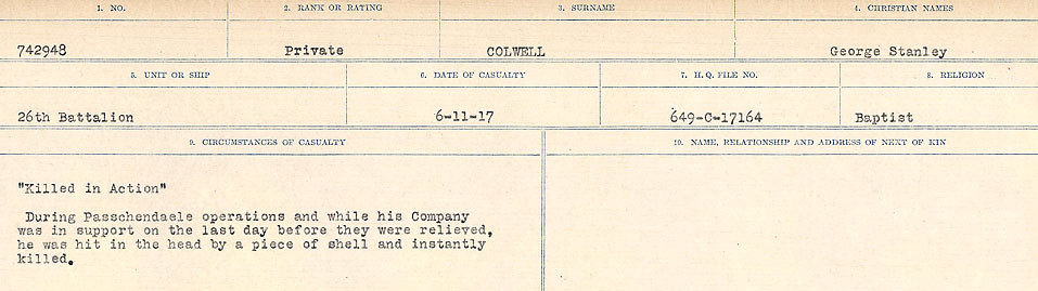 Circumstances of Death Registers