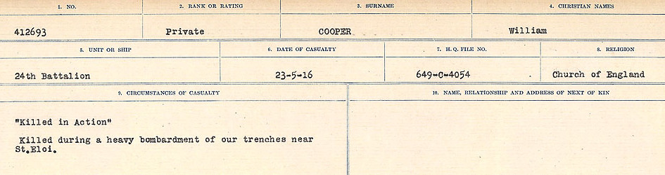 Circumstances of Death Registers