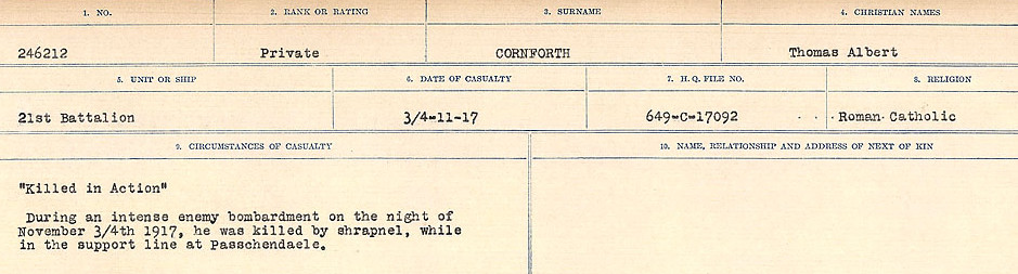 Circumstances of Death Registers