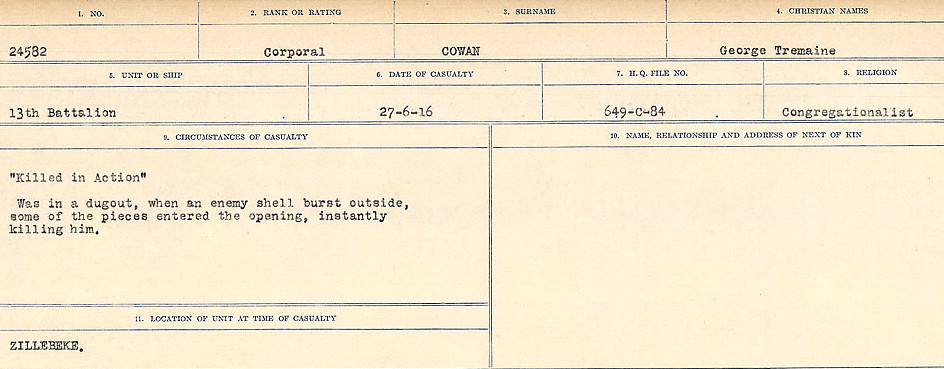 Circumstances of Death Registers