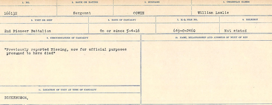 Circumstances of Death Registers