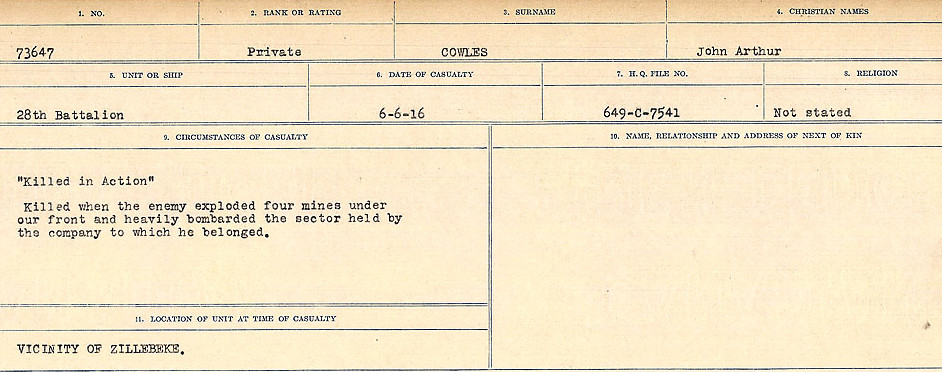 Circumstances of Death Registers