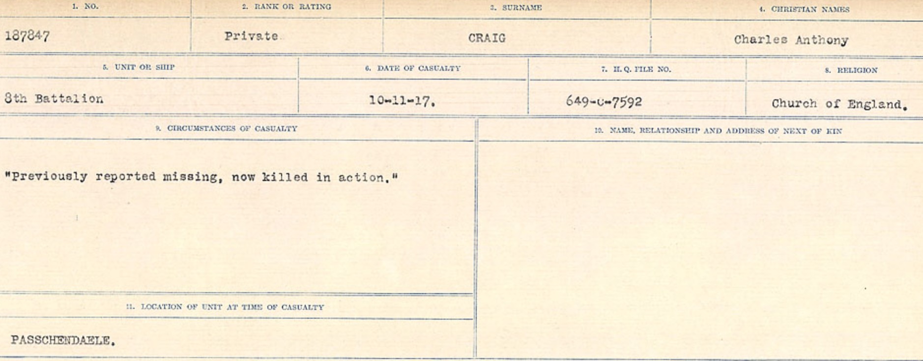 Circumstances of Death Registers