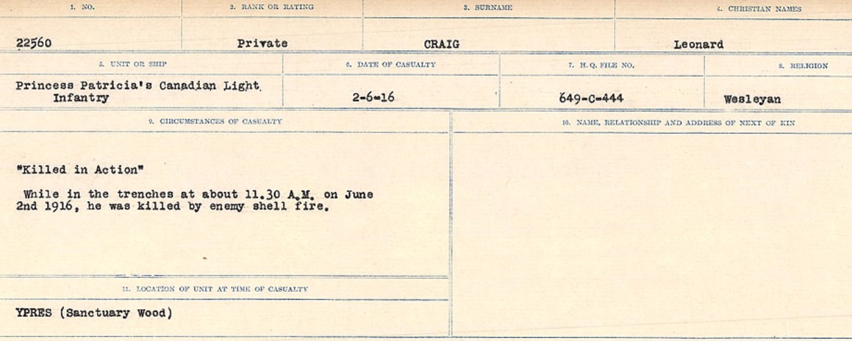 Circumstances of Death Registers